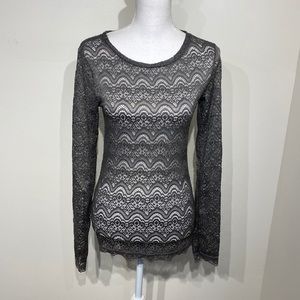 Buckle Lace Long Sleeve Top